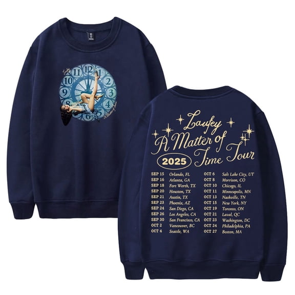 A Matter of Time Tour 2025 Crewneck Long Sleeve Streetwear Men Women Pullover Sweatshirts