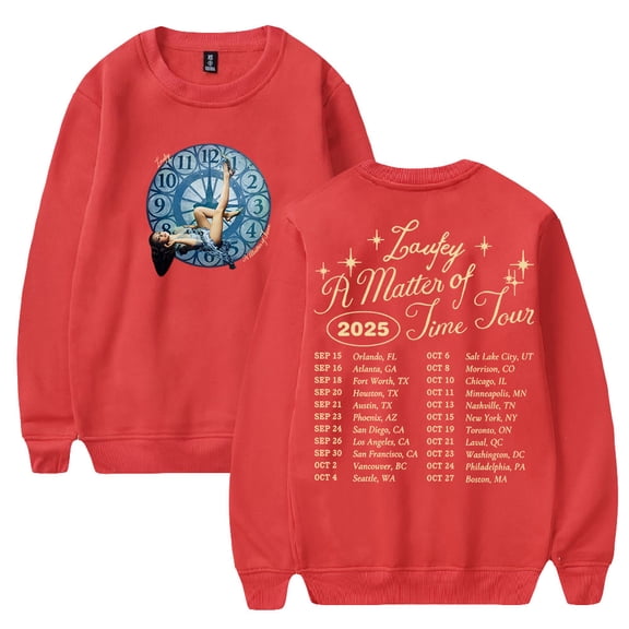 A Matter of Time Tour 2025 Crewneck Long Sleeve Streetwear Men Women Pullover Sweatshirts