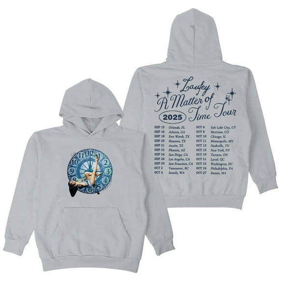 A Matter of Time Tour 2025 Hoodie Long Sleeve Streetwear Men Women Hooded Sweatshirts