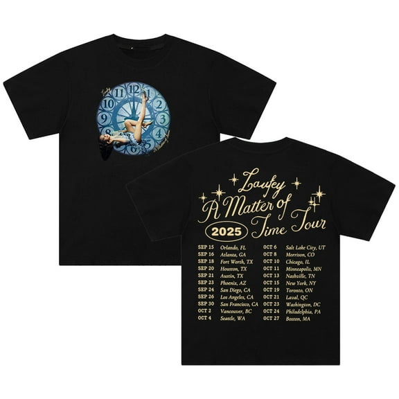 A Matter of Time Tour 2025 T-shirt Crewneck Short Sleeve Cotton Tee Men Women Streetwear Tops