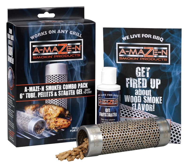 A Maze N 6 Tube Smoker Combo Pack For any grill Walmart
