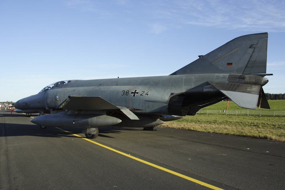 A McDonnell Douglas F-4 Phantom II of the German Air Force Canvas Art - Daniel KarlssonStocktrek Images (18 x 12)