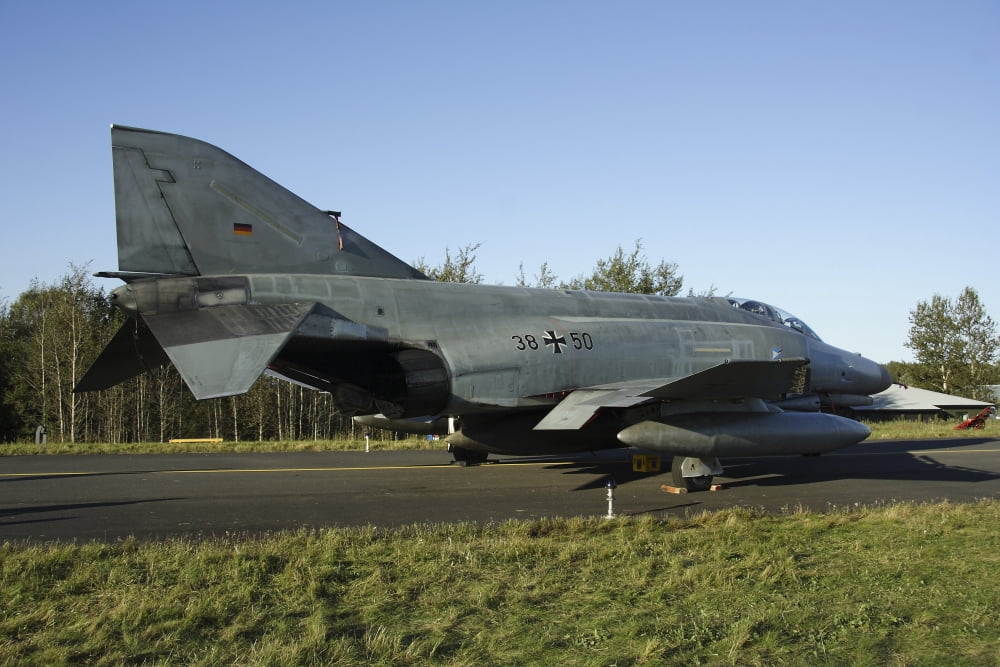 A McDonnell Douglas F-4 Phantom II of the German Air Force Canvas Art - Daniel KarlssonStocktrek Images (35 x 23)