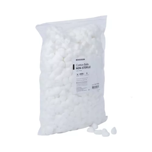 A McKesson NonSterile Medium Cotton Balls 16-9153 4000 per Case