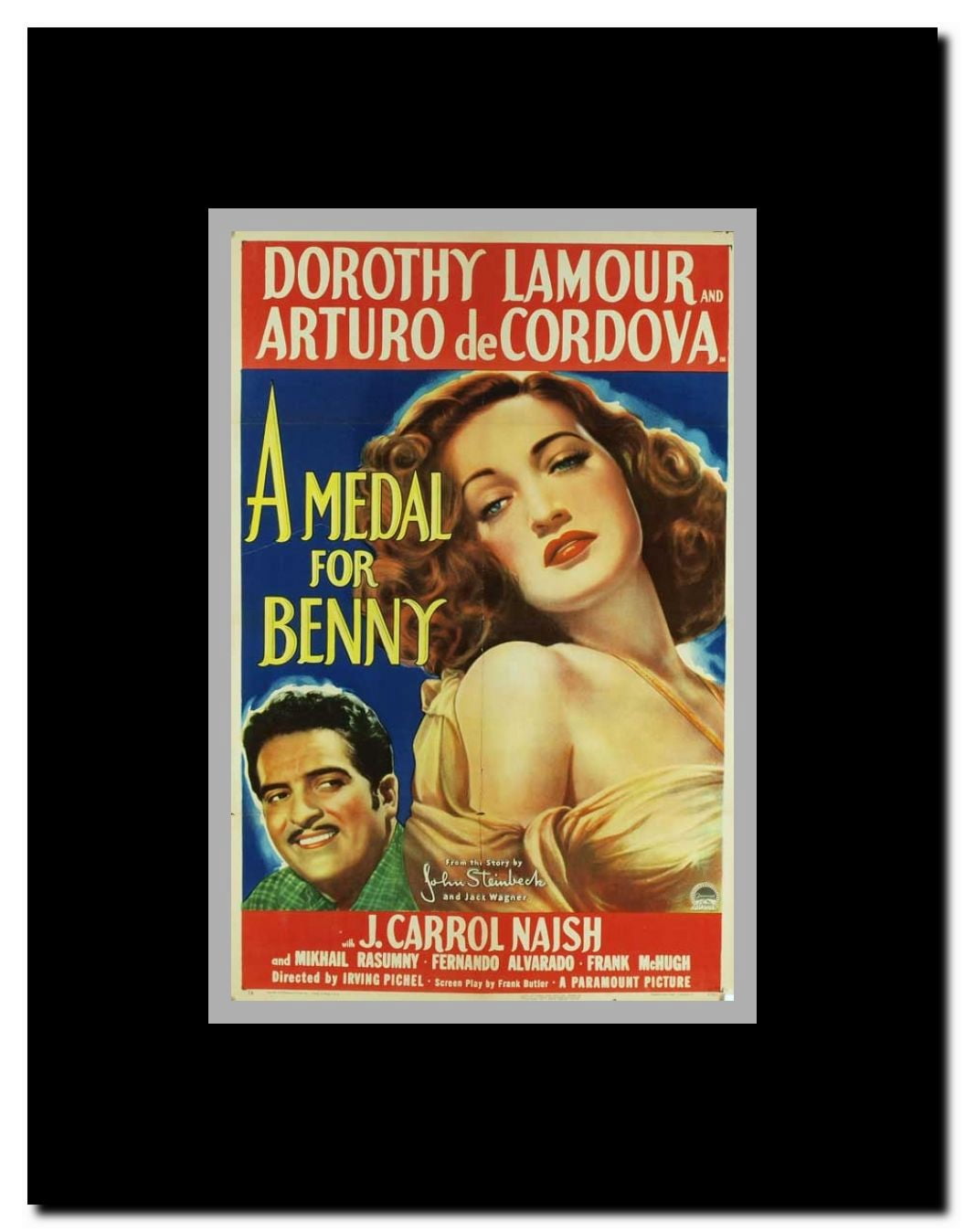 A Medal for Benny Framed Movie Poster