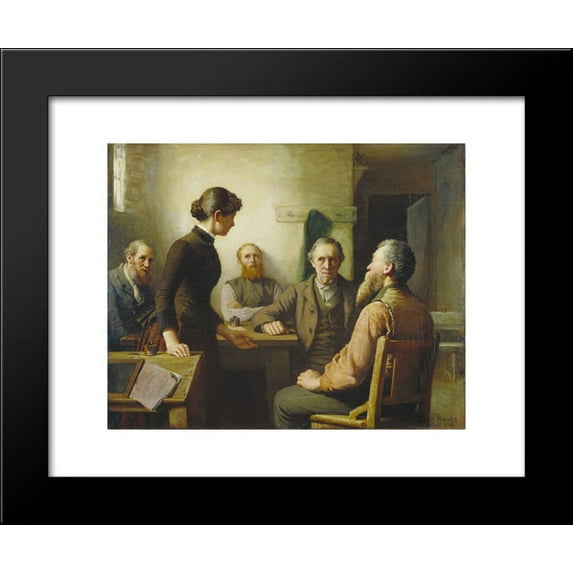 A Meeting of the School Trustees 20x24 Framed Art Print by Robert Harris