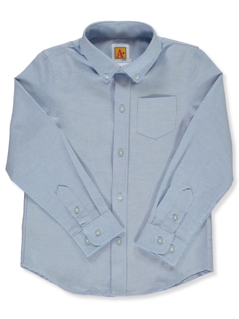 A+ Men's L/S Oxford Button-Down Shirt Color: blue Size: 2xl