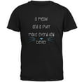 thumbnail image 1 of A Meow and a Purr Cat Black Adult T-Shirt - X-Large, 1 of 1