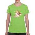 thumbnail image 1 of A Meowing Kitten T-Shirt Women -Kayomi Harai Designs, Female Medium, 1 of 4