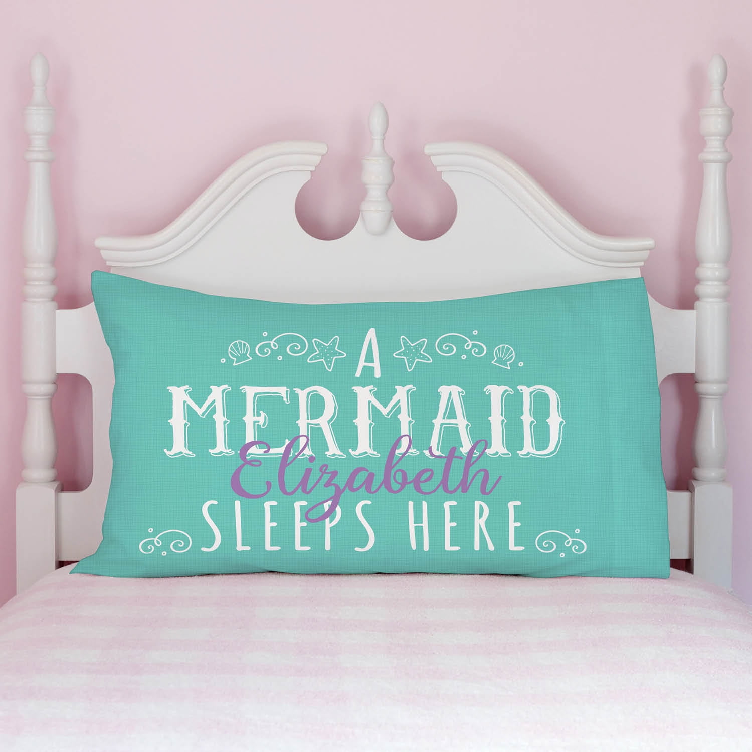 A mermaid 2025 sleeps here pillow