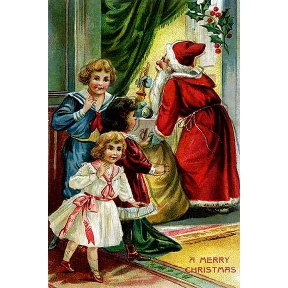 A Merry Christmas- Fine Art Canvas Print (20" x 30")
