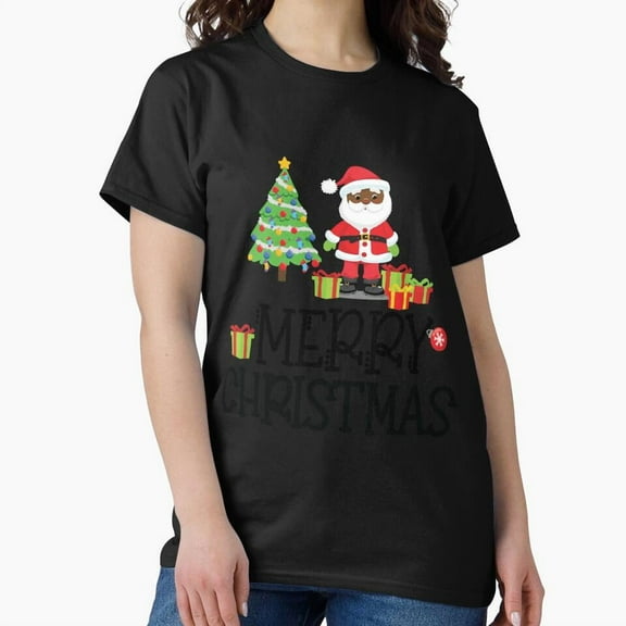 A Merry Christmas From A Black St. Nick Funny African American Holiday G12554 Unisex T-Shirt, Up to Size 5XL