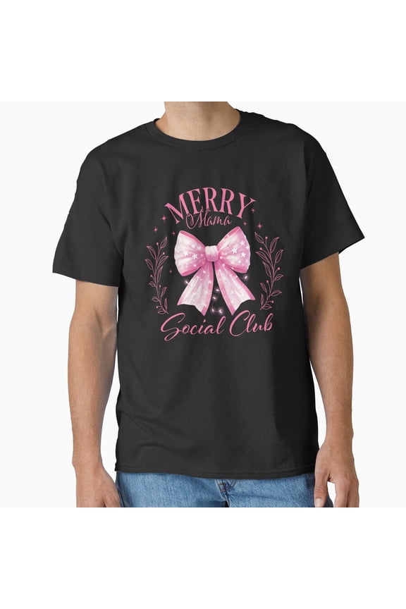 A Merry Mamma During The Festive Holiday Season, Mom Life Unisex T-Shirt, up to Size 5XL