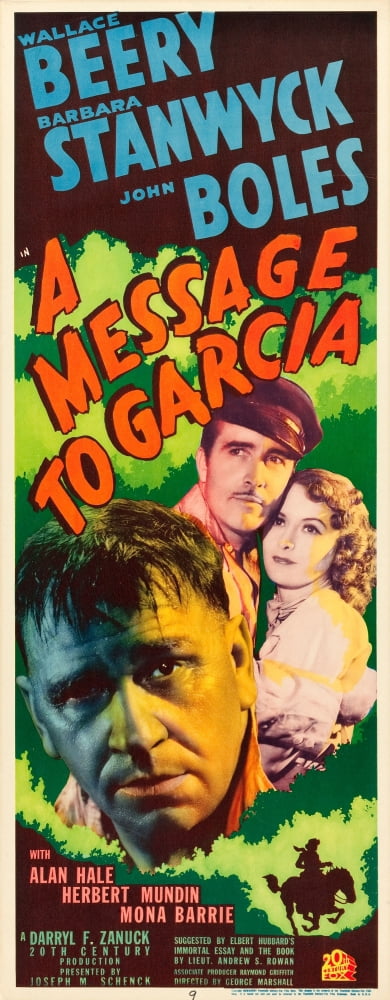 A Message To Garcia Canvas Art -  (11 x 17)