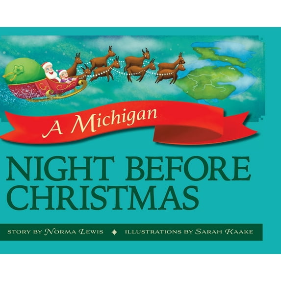 A Michigan Night Before Christmas, (Hardcover)
