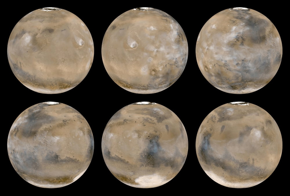 A Mid-Northern SummerSouthern Winter on Mars Canvas Art - Stocktrek Images (34 x 23)