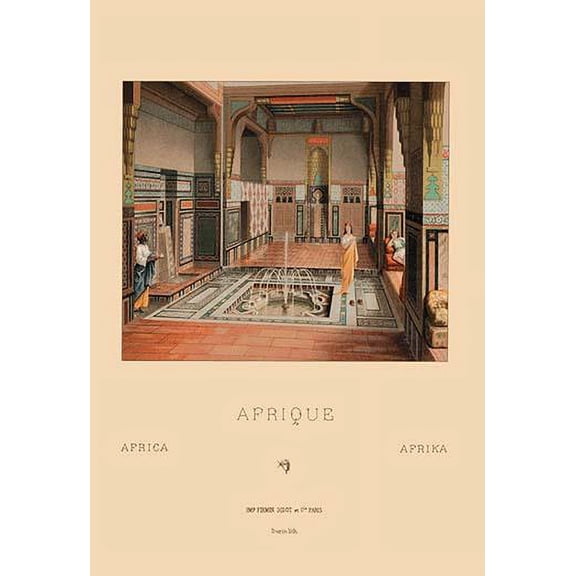 A Middle Eastern Interior-Fine Art Canvas Print (20" x 30")