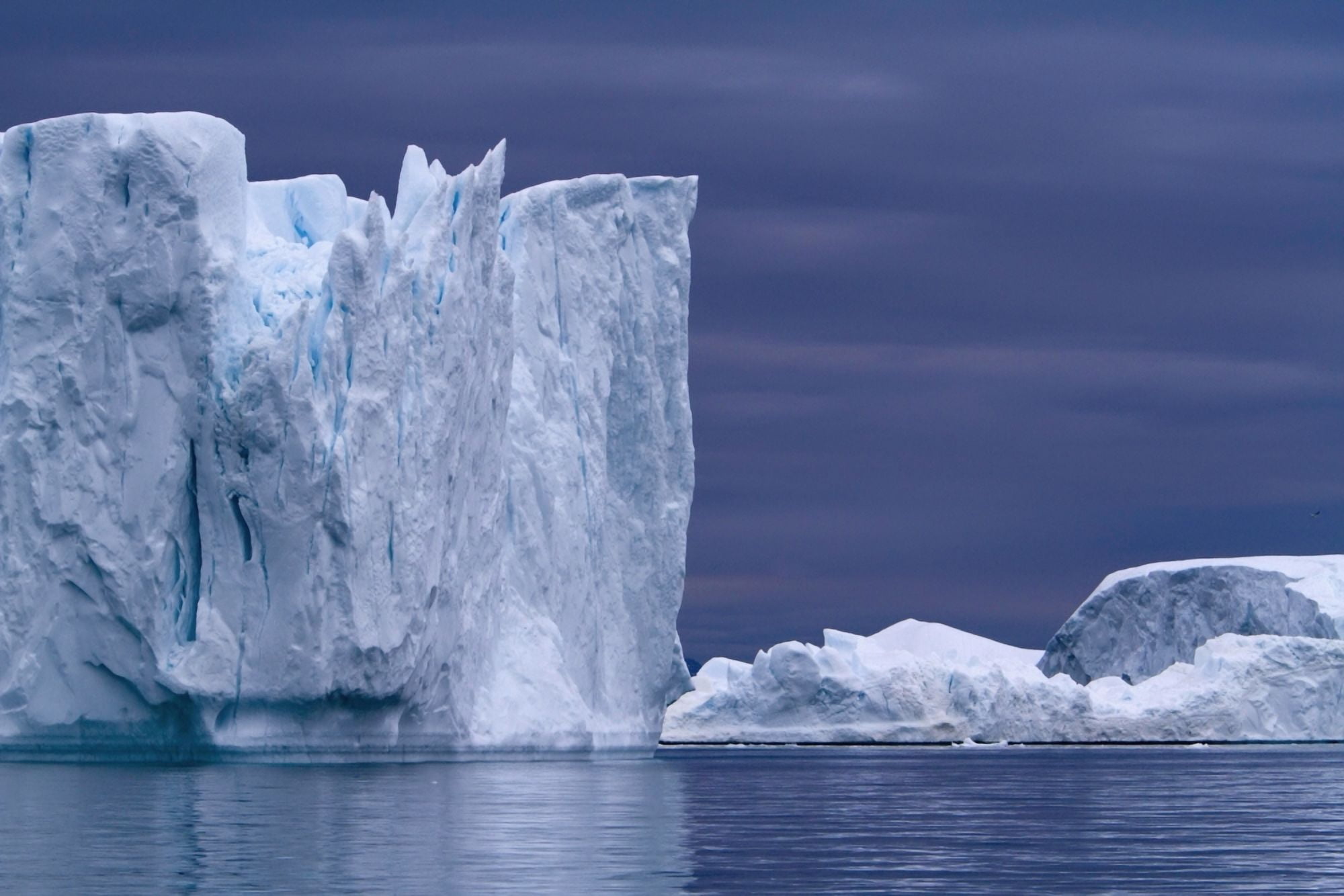 A Midnight Cruise Around The Ilulissat Ice Fjord One Of Unesco World Heritage Sites Greenland Canvas Art - Toby Adamson Design Pics (38 x 24)