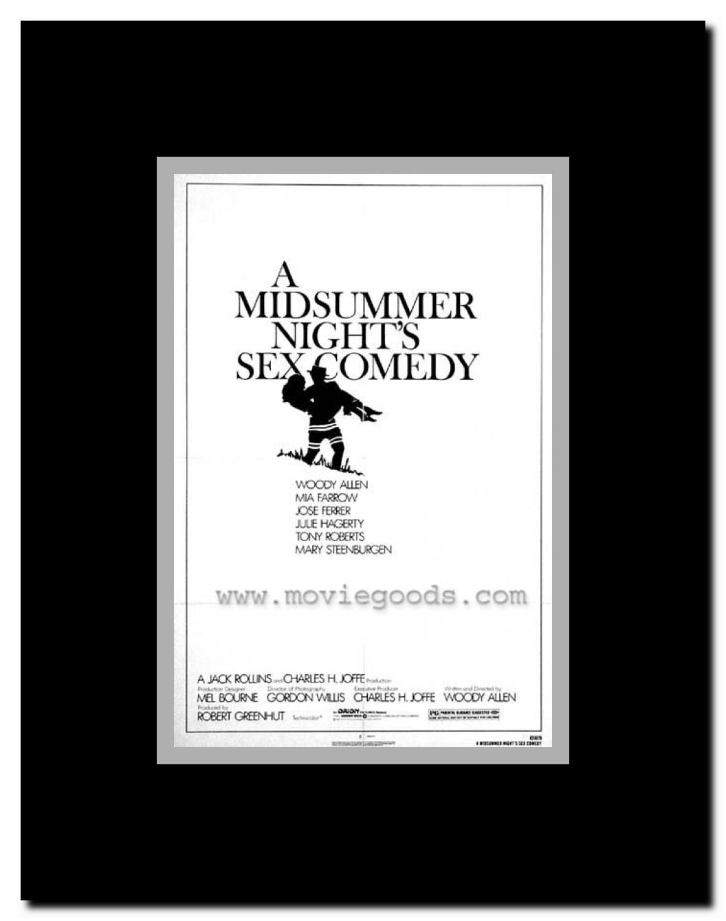 A Midsummer Night's Sex Comedy Framed Movie Poster