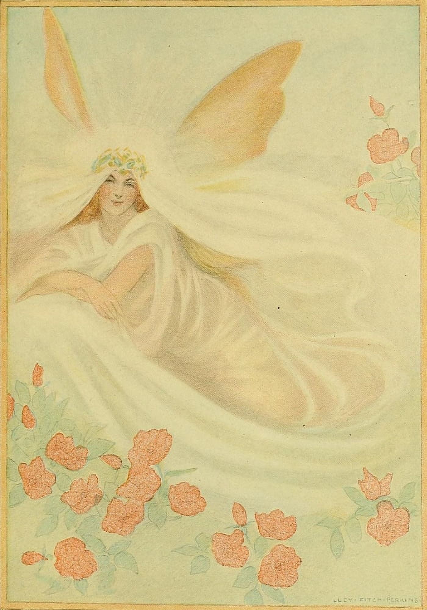 A Midsummer Nights Dream 1907 Titania Canvas Art - Lucy Fitch Perkins (18 x 24)