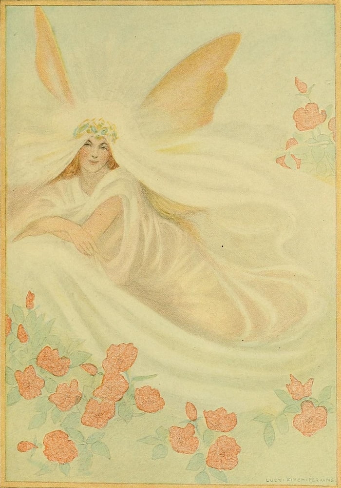A Midsummer Nights Dream 1907 Titania Canvas Art - Lucy Fitch Perkins (24 x 36)