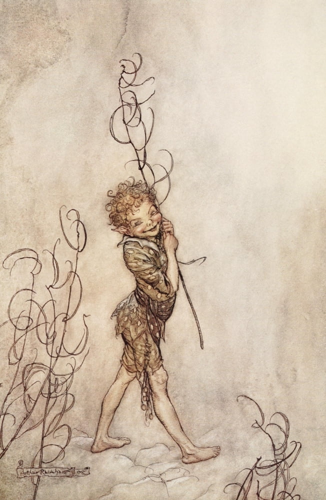 A Midsummer Nights Dream 1908 Lord what fools these mortals be Canvas Art - Arthur Rackham (18 x 24)
