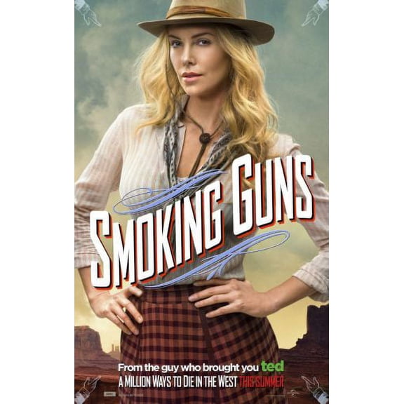 A Million Ways To Die In The West Poster Metal Sign 8inx 12in Print on Metal 8x12 Square Adults Best Posters