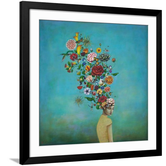 Art.com A Mindful Garden Art Print by Duy Huynh, Black Frame Wall Art, 38" x 38"