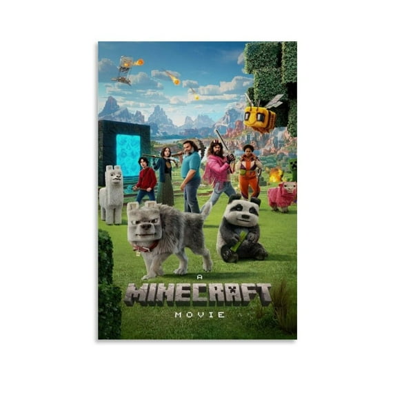 A Minecraft Movie (2) Painting Vintage Poster Picture Print Wall Art Poster Painting Canvas Posters Artworks Gift Room Aesthetic
