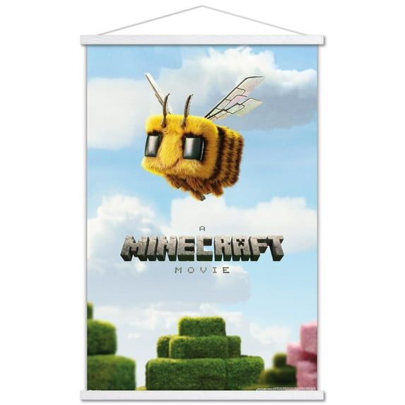 A Minecraft Movie - Bee One Sheet Wall Poster with Magnetic Frame, 22.375" x 34"