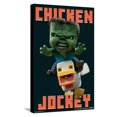 thumbnail image 1 of A Minecraft Movie - Chicken Jockey Canvas Wall Poster, 14.725" x 22.375", 1 of 4