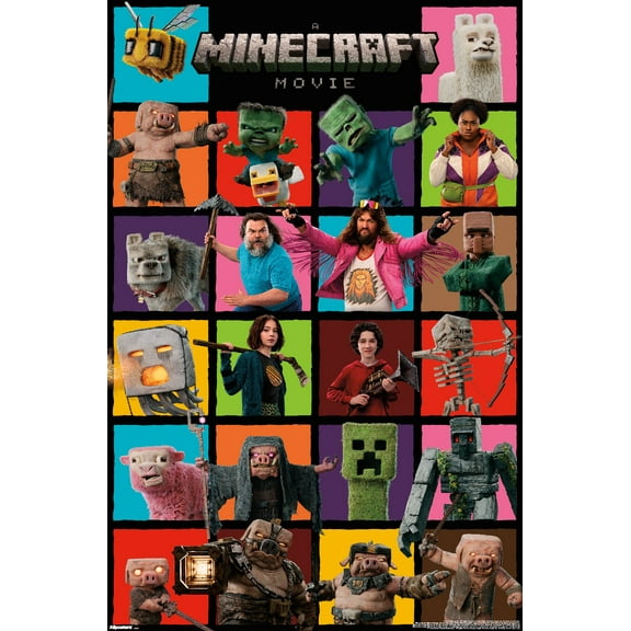 A Minecraft Movie - Grid Wall Poster, 22.375" x 34"