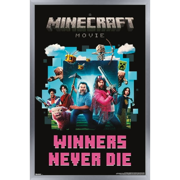 A Minecraft Movie - Group Wall Poster, 22.375" x 34" Framed