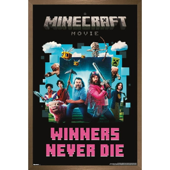 A Minecraft Movie - Group Wall Poster, 22.375" x 34" Framed