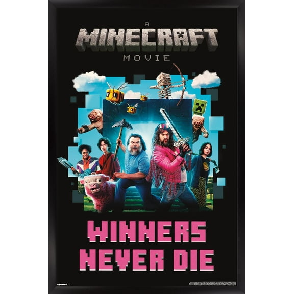 A Minecraft Movie - Group Wall Poster, 22.375" x 34" Framed