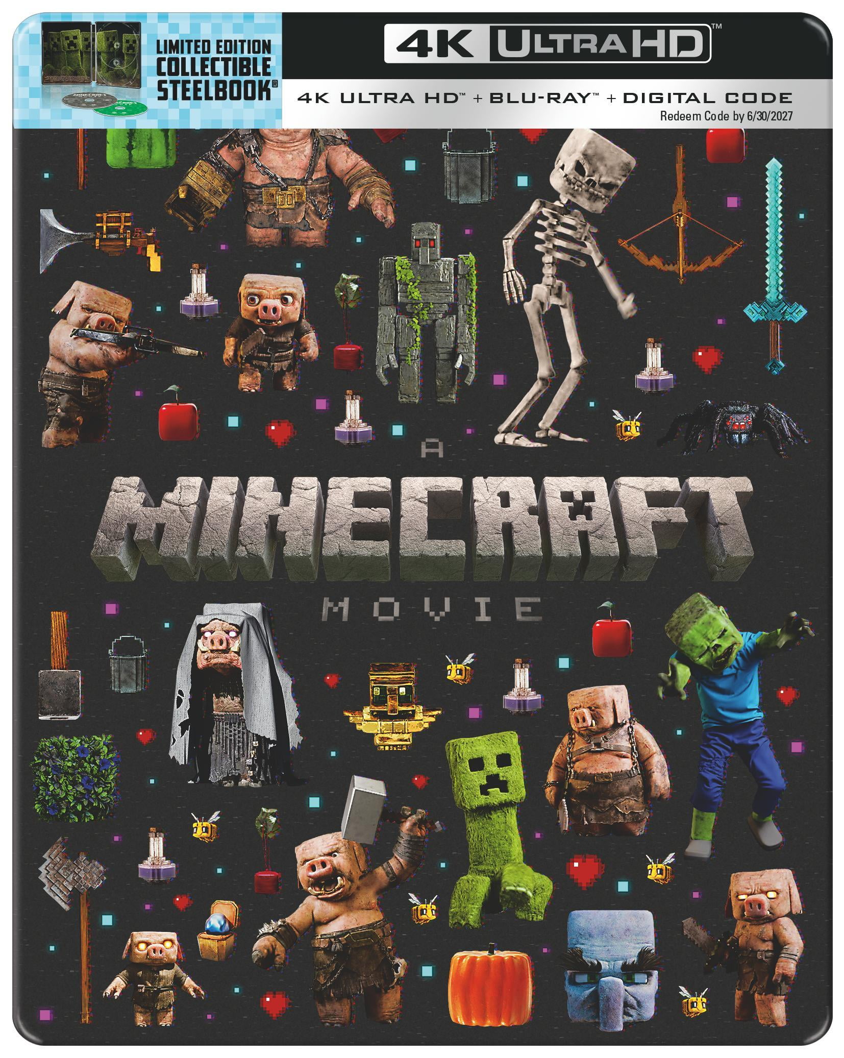 A Minecraft Movie (Steelbook) (4K Ultra HD + Blu-ray + Digital Copy), Family, Warner Bros.