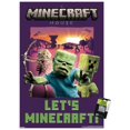 thumbnail image 1 of A Minecraft Movie - Zombie, Creeper, Skeleton Wall Poster with Push Pins, 22.375" x 34", 1 of 4