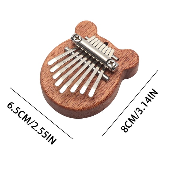 A Mini 8 Key Kalimba Thumb Piano Wooden Portable Musical Instrument Exquisite Craft For Kids Adults Beginners Music Education