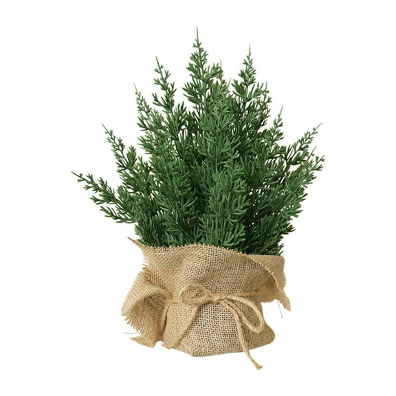 A Mini Christmas Tree With Lights For Tabletop Decoration Desktop Window Indoor Home Party