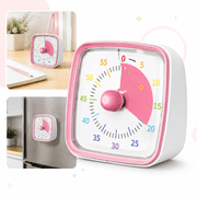 A Mini Visual Timer With Magnetic Back Time Management Tool For Kids Classroom Kitchen 60 Minute Countdown Silent Operation #99791