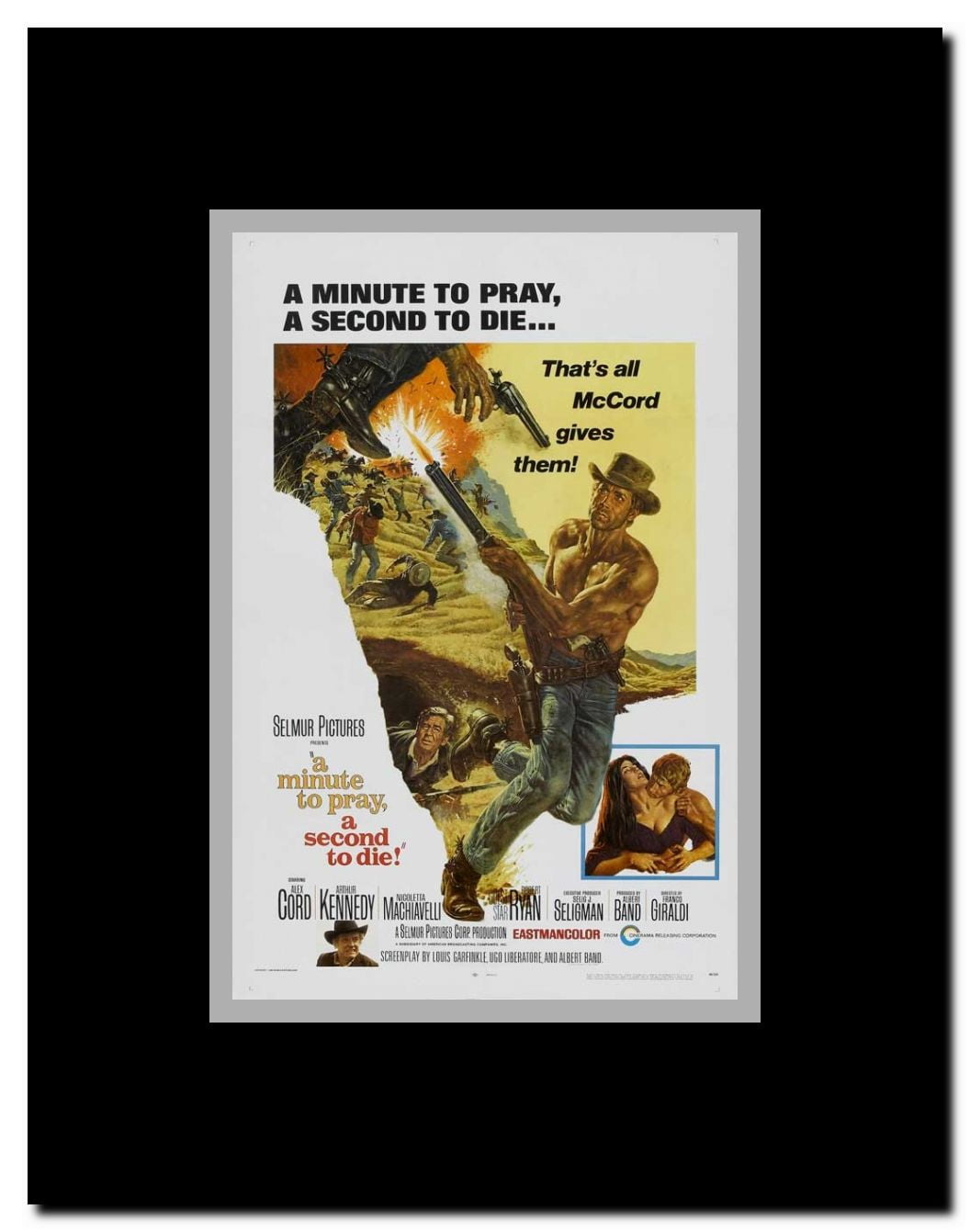 A Minute to Pray a Second to Die Framed Movie Poster