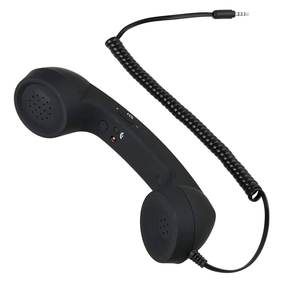 A Mobile Phone Handset Amplifier With 3.5Mm Plug Microphone Headset For Clear Calls Volume Adjustable Portable Hands Free Conversation Aid