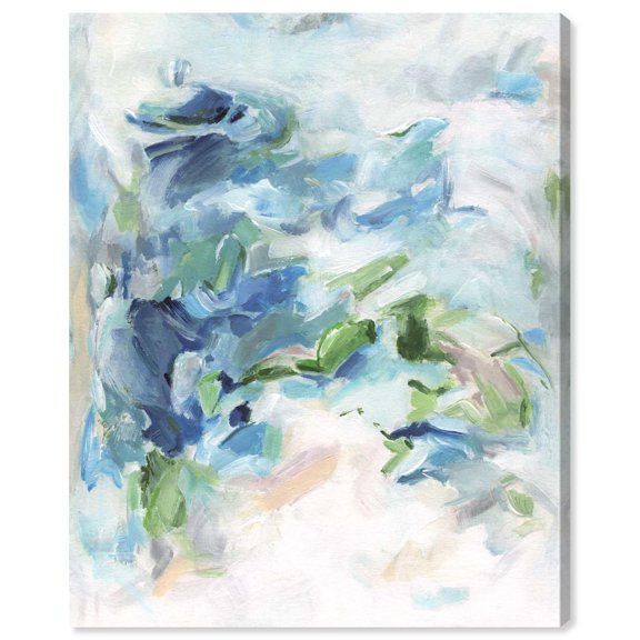 A Moment of Relection Canvas Print Blue Wall Decor by Art Remedy, Gallery Wrapped, 20 x 24