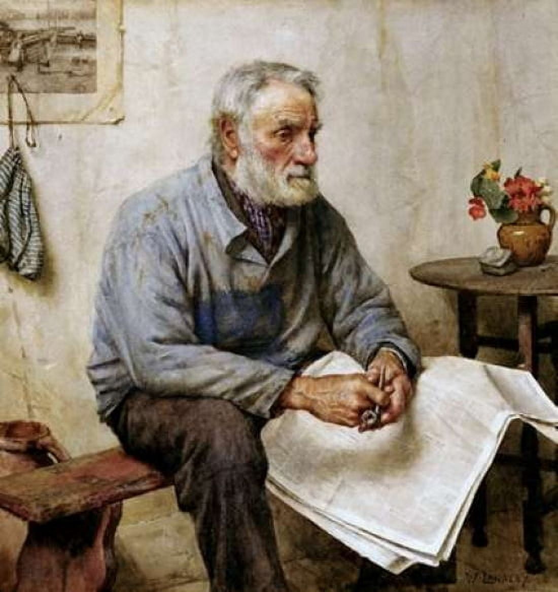 A Moments Rest Canvas Art - Walter Langley (24 x 24)