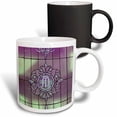 thumbnail image 1 of 3drose, a Monogram of a Letter M on Rod Iron with Pink and Green, 11oz Magic Transforming Mug, 1 of 7