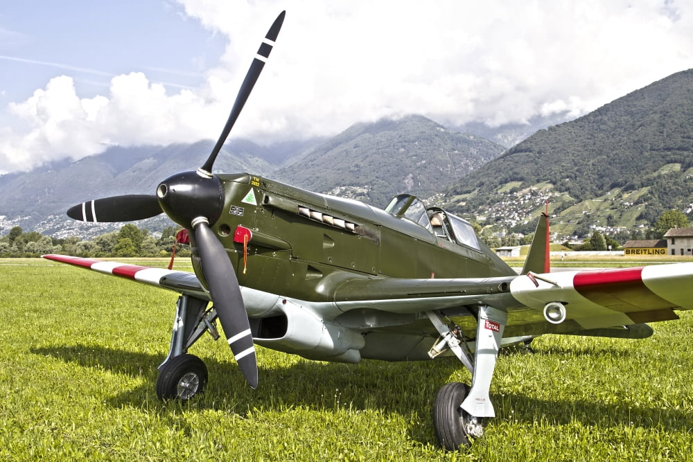 A Morane-Saulneir D-3801 of the Swiss Air Force Canvas Art - Luca NicolottiStocktrek Images (35 x 23)