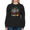 thumbnail image 1 of A Morning Person On Christmas Sweatshirt Women -Smartprints Designs, Female 4X-Large, 1 of 4