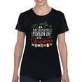 thumbnail image 1 of A Morning Person On Christmas T-Shirt Women -Smartprints Designs, Female 5X-Large, 1 of 4