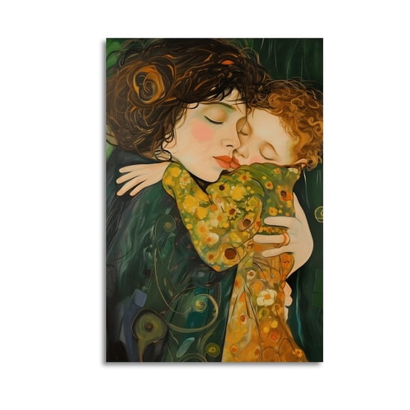 A Mother And Child in A Warm Embrace Poster Great Wall Art for Home Decor, Mother's Day Gift, Posters for Bedroom, Office Or Living Room