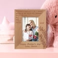 thumbnail image 1 of A Mother's Happiness Is Like A Beacon, Lighting Up The Future Personalized Wooden Frame 3 1/2" x 5" Brown (Vertical), 1 of 1